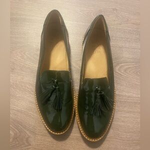 Naturalizer, Dark Green tassel shoes
